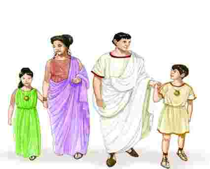 vestidos romanos
